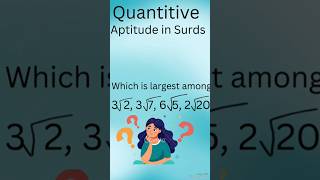 Quantitive Aptitude  Surds youtubeshort shortviral maths chandrasekhar2812 surds [upl. by Eedissac]