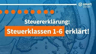 Steuerklassen einfach erklärt – Steuerklasse 1 bis 6 erklärt  smartsteuer [upl. by Eigroeg]