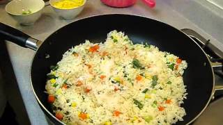 How to Make Vegetable Fried Rice  Authentic Chinese Style  Quick and Easy Recipe [upl. by Cocke]