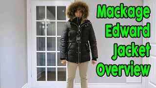 Mens Mackage Edward Winter Jacket Parka OverviewReview [upl. by Erund741]