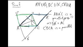 The orthocenter of a triangle  plane geometry  elementary level [upl. by Nnylarat]