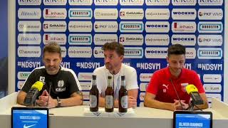 Pressekonferenz SV Meppen vs SV DrochtersenAssel [upl. by Ayikur]