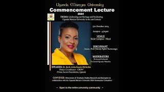 Uganda Martyrs University Commencement Lecture 2024 [upl. by Meijer51]