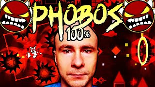 PHOBOS 100 by KrmaL EXTREME DEMON  MY NEW HARDEST LEVEL [upl. by Ayt]