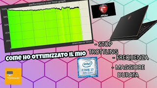 Come ho OTTIMIZZATO il mio i7 9750h  Thermal Throttling  MIGLIORAMENTI [upl. by Hank]