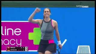 Petkovic Andrea dance against Belinda Bencic [upl. by Aelahs]