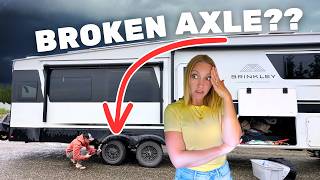 Broken RV Suspension In The Remote Yukon No Cell Service [upl. by Novanod]