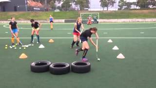 Field hockey drills to do at home and at the practice field for beginners [upl. by Alegna182]