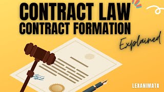 Contract Law lecture  Types amp Formation of Contracts animated explainer [upl. by Guerra32]