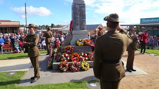 ode and last post ANZAC Day Service 2018 Daylesford Victoria 0217 [upl. by Payne]