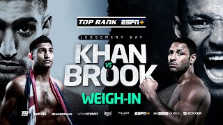 Amir Khan vs Kell Brook  WEIGHIN  FIGHT SATURDAY ESPN IN US SKY SPORTS BOX OFFICE IN UK [upl. by Prouty469]