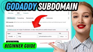 How to create a subdomain in godaddy UPDATED [upl. by Fira]