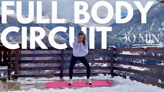 30 MIN FULL BODY CIRCUIT  Bodyweight At home Cardio Sweaty [upl. by Ellynn599]