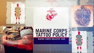 Updated Marine Corps Tattoo PolicySummarized [upl. by Schurman570]