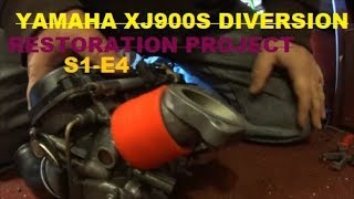 Xj900s diversion carburetor to engine rubbers cheap easy repair [upl. by Golda135]