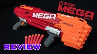 REVIEW Nerf Mega Twinshock  Unboxing Review amp Firing Demo [upl. by Christoffer254]