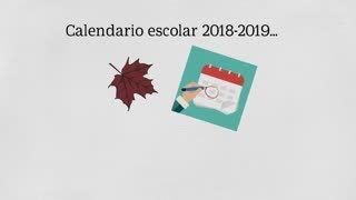 calendario escolar 2018 2019 [upl. by Nevanod]