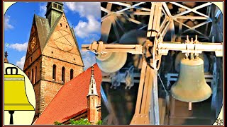 Hannover Marktkirche Glocken der Evangelische Lutherische Kirche Teilgeläut [upl. by Lemor]