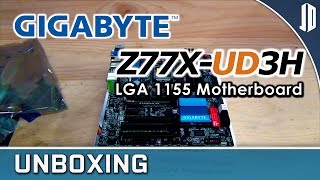 GIGABYTE GAZ77XUD3H LGA 1155 Motherboard Unboxing  Overview [upl. by Arabella]