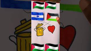 free Palestine art❤️🇵🇸freepalestine freedomforpalestine palestine shorts viral drawing art [upl. by Annij]