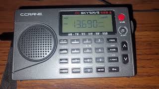 C Crane Skywave SSB2 Shortwave Radio 100624Radio New Zealand International from Rangitaiki NZ [upl. by Bondy]