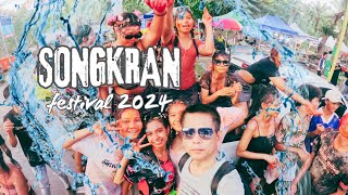 Songkran 2024 Krabi Thailand millions of people worldclass festival  4K THA [upl. by Herta]