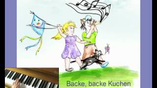 Backe backe Kuchen  Kindermusik [upl. by Nnadroj]