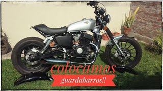 Colocamos Guardabarros a la Jawa 350 Cafe [upl. by Amlas]