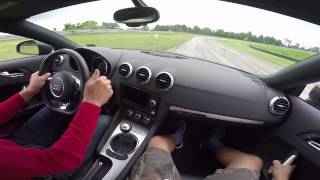 470 hp Audi TTRS on track  instructor POV [upl. by Blackman]