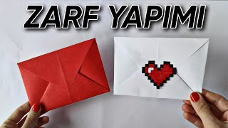 Kolay ZARF Yapımı Mektup için yada Yılbaşı kartında kullan [upl. by Norbert]