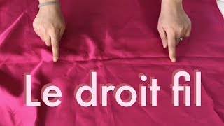 Comment reconnaître le sens du droit fil sur nimporte quel tissu  Info couture📍 [upl. by Busiek967]