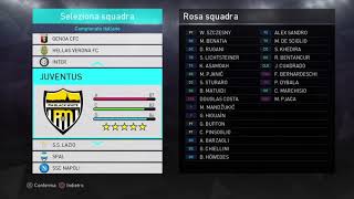 PES 2018  Tutte le Rose Aggiornate della Serie A [upl. by Llerrac872]