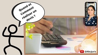 👩🏽‍💼 Entrepreneurs Quand et Comment réaliser un devis [upl. by Wolfort]