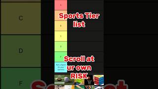 SPORTS TIER LIST shorts [upl. by Alius32]