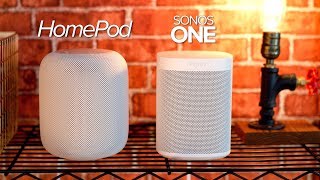 HomePod vs Sonos Ones  Which smart speaker should YOU buy [upl. by Idhem]