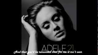 Adele  Someone Like You Lyrics [upl. by Moshe]