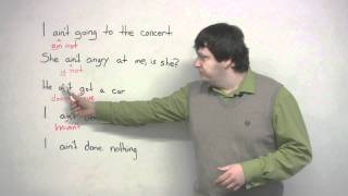 How to use the word AINT in English slang lesson [upl. by Oatis912]