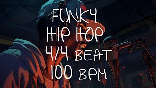 44 Drum Beat  100 BPM  HIP HOP FUNKY [upl. by Schlenger941]