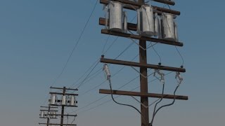 Powerline Utility Pole 3D Model  Realtime [upl. by Suckram]