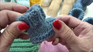 🧦 Puppenschuhe stricken  Socken stricken [upl. by Eibreh]