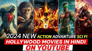 Top 12 Best Adventure Hollywood Movies On YouTube In Hindi  2024 Hollywood Movies in Hindi Dubbed [upl. by Irotal]