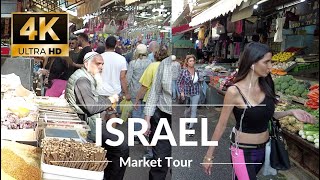 Middle Eastern Market A Feast for the Senses  Israel  Walking Tour with Travel Information [upl. by Groves]