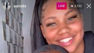 Asmxlls Getting whine from Teeyana on Instagram live 😜 Teesquard x [upl. by Annayram274]