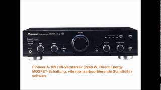 Pioneer A109 HifiVerstärker 2x40 W Direct Energy MOSFETSchaltung [upl. by Epilef596]