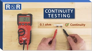 How to do a Continuity Test With a Multimeter  Repair and Replace [upl. by Aicemak213]