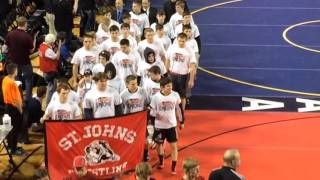 Grand March of the Michigan team wrestling state finals [upl. by Uno]