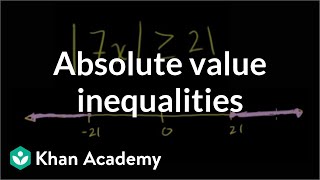 Absolute value inequalities  Linear equations  Algebra I  Khan Academy [upl. by Colwen]