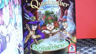 Die Quacksalber von Quedlinburg Die Kräuterhexen Schmidt Spiele  Nürnberger Spielwarenmesse 2019 [upl. by Nalepka49]