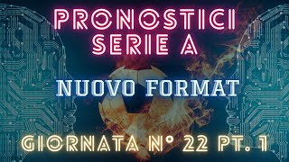 SCOMMMESSE SERIE A 22° GIORNATA pt1 JUVEEMPOLI MILANBOLOGNA E ATALANTAUDINESE SI RIPARTE [upl. by Arotak]