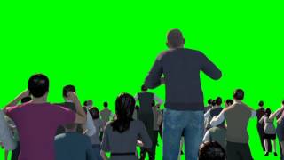 Green Screen Crowd People Cheer Acclaim Concert  Footage PixelBoom [upl. by Steele]